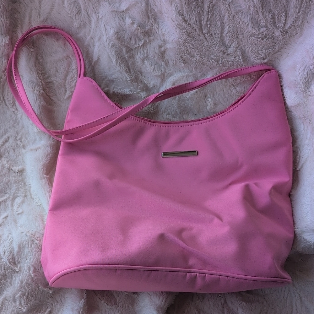 Vintage Pink Fabric Women's Bag